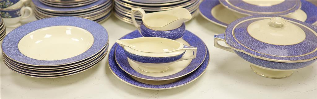 A Wedgwood Blue Siam pattern part dinner service and other mixed ceramics